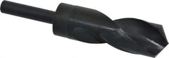 Chicago-Latrobe - 1-9/32" Drill, 118° Point, High Speed Steel Silver Deming & Reduced Shank Drill Bit - Oxide Finish, 6" OAL, Straight Shank, 3-1/8" Flute Length, Right Hand Cut, Standard Point, Spiral Flute, Regular Spiral - Americas Industrial Supply