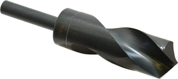 Chicago-Latrobe - 1-21/64" Drill, 118° Point, High Speed Steel Silver Deming & Reduced Shank Drill Bit - Oxide Finish, 6" OAL, Straight Shank, 3-1/8" Flute Length, Right Hand Cut, Standard Point, Spiral Flute, Regular Spiral - Americas Industrial Supply