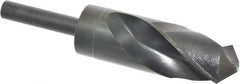 Chicago-Latrobe - 1-23/64" Drill, 118° Point, High Speed Steel Silver Deming & Reduced Shank Drill Bit - Oxide Finish, 6" OAL, Straight Shank, 3-1/8" Flute Length, Right Hand Cut, Standard Point, Spiral Flute, Regular Spiral - Americas Industrial Supply