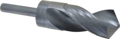 Chicago-Latrobe - 1-7/16" Drill, 118° Point, High Speed Steel Silver Deming & Reduced Shank Drill Bit - Oxide Finish, 6" OAL, Straight Shank, 3-1/8" Flute Length, Right Hand Cut, Standard Point, Spiral Flute, Regular Spiral - Americas Industrial Supply