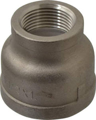 Merit Brass - 1-1/2 x 1" Grade 316 Stainless Steel Pipe Reducer Coupling - FNPT x FNPT End Connections, 150 psi - Americas Industrial Supply