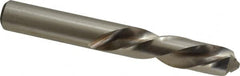 Chicago-Latrobe - 1/2" 118° Spiral Flute High Speed Steel Screw Machine Drill Bit - Bright Finish, Left Hand Cut, 2-1/4" Flute Length, 3-3/4" OAL, Standard Point, Straight Shank - Americas Industrial Supply
