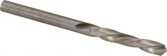 Chicago-Latrobe - #26 118° Spiral Flute High Speed Steel Screw Machine Drill Bit - Bright Finish, Left Hand Cut, 1" Flute Length, 2-1/16" OAL, Standard Point, Straight Shank - Americas Industrial Supply