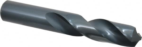 Chicago-Latrobe - 57/64" 118° Spiral Flute High Speed Steel Screw Machine Drill Bit - Oxide Finish, Right Hand Cut, 3-5/8" Flute Length, 5-5/8" OAL, Standard Point, Straight Shank - Americas Industrial Supply