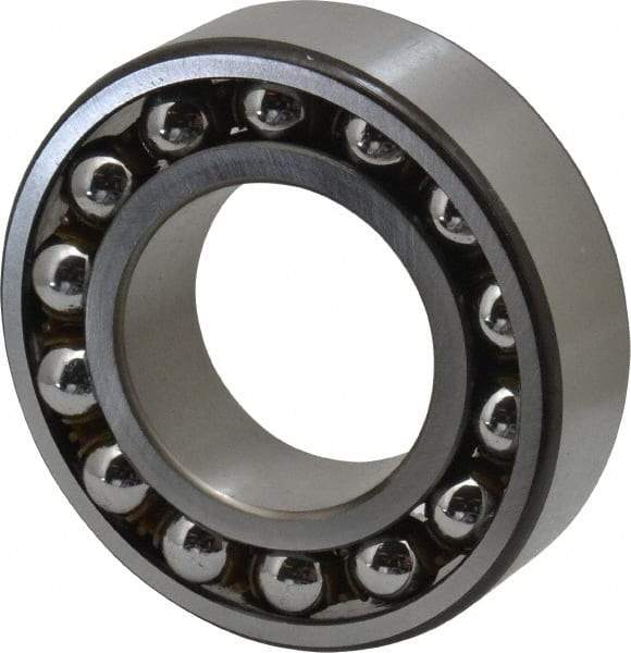 SKF - 40mm Bore Diam, 80mm OD, Open Self Aligning Radial Ball Bearing - 23mm Wide, 2 Rows, Round Bore, 2,250 Lb Static Capacity, 7,170 Lb Dynamic Capacity - Americas Industrial Supply