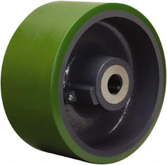 Hamilton - 10 Inch Diameter x 5 Inch Wide, Polyurethane on Cast Iron Caster Wheel - 5,000 Lb. Capacity, 5-1/4 Inch Hub Length, 1-1/2 Inch Axle Diameter, Straight Roller Bearing - Americas Industrial Supply