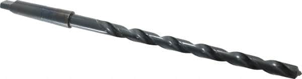 Chicago-Latrobe - 17/32", 2MT 118° Point High Speed Steel Taper Shank Drill Bit - Oxide Finish, 8" Flute Length, 12" OAL, Spiral Flute, Series 110X - Americas Industrial Supply