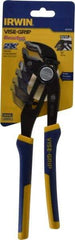 Irwin - 10" OAL, 2-1/4" Max Capacity, 16 Position Tongue & Groove Pliers - Standard V-Jaws, Standard Head, ProTouch Handles - Americas Industrial Supply