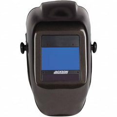 Jackson Safety - 4-1/2" Window Width x 5-1/4" Window Height, 9 to 13 Shade Auto-Darkening Lens, Fixed Front Welding Helmet - Black Thermoplastic - Americas Industrial Supply