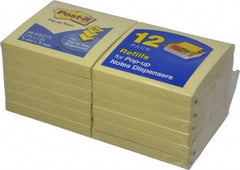 3M - 100 Sheet, 3 x 3", Note Pad/Writing Pad/Notebook - Yellow - Americas Industrial Supply