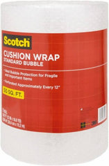 3M - 50' Long x 12" Wide, Cushion Wrap - Clear - Americas Industrial Supply