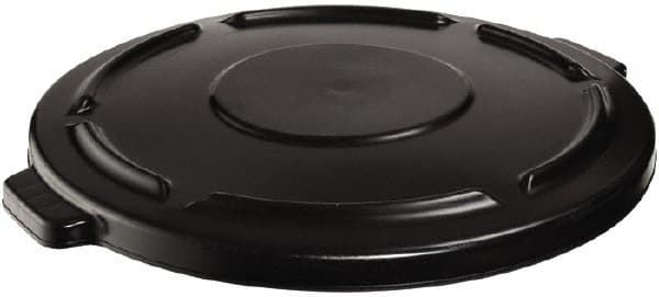 Rubbermaid - Round Lid for Use with 20 Gal Round Trash Cans - Black, Plastic, For 2620 Brute Trash Cans - Americas Industrial Supply