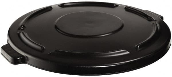 Rubbermaid - Round Lid for Use with 44 Gal Trash Cans - Black, Plastic, For 2643 Brute Trash Cans - Americas Industrial Supply