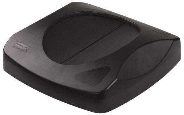 Rubbermaid - Square Lid for Use with 23 Gal Square Trash Cans - Black, Plastic, For 3569-07 & 3569-88 - Americas Industrial Supply