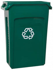 Rubbermaid - 23 Gal Green Rectangle Recycling Container - 30" High x 22" Long x 11" Wide - Americas Industrial Supply