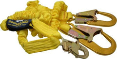 DBI/SALA - 6' Long, 2 Leg Locking Snap Hook Harness Shock Absorbing Lanyard - 1" Diam, Polyester Webbing, Aluminum Locking Rebar Hook Anchorage Connection - Americas Industrial Supply