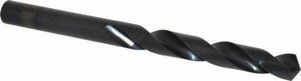 Chicago-Latrobe - 51/64", 118° Point, Spiral Flute, High Speed Steel Taper Length Drill Bit - Oxide Finish, 6-1/8" Flute Length, 10" OAL, Series 120 - Americas Industrial Supply