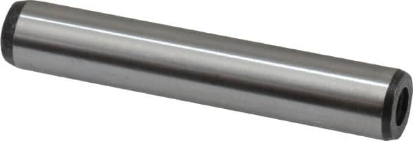 Value Collection - 12mm Diam x 70mm Pin Length Alloy Steel Pull Out Dowel Pin - C 57-63 Hardness, 1 Rounded & 1 Threaded End - Americas Industrial Supply