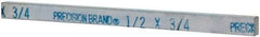 Precision Brand - 12" Long x 3/4" High x 1/2" Wide, Zinc-Plated Key Stock - Low Carbon Steel - Americas Industrial Supply