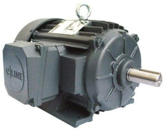 US Motors - 1 hp, TEFC Enclosure, No Thermal Protection, 1,755 RPM, 575 Volt, 60 Hz, Three Phase Energy Efficient Motor - Size 143 Frame, Rigid Mount, 1 Speed, Ball Bearings, 1.2 Full Load Amps, F Class Insulation, CCW Lead End - Americas Industrial Supply