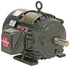 US Motors - 25 hp, TEFC Enclosure, No Thermal Protection, 1,775 RPM, 230/460 Volt, 60 Hz, Three Phase Premium Efficient Motor - Size 284 Frame, Rigid Mount, 1 Speed, Ball Bearings, 59/29.4 Full Load Amps, F Class Insulation, Reversible - Americas Industrial Supply