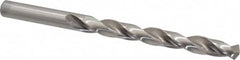 Interstate - 11/32" 135° High Speed Steel Jobber Drill - Bright Finish, Right Hand Cut, Parabolic Flute, Straight Shank, 4-3/4" OAL, Split Point - Americas Industrial Supply
