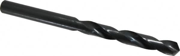 Interstate - 23/32", 135° Point, Parabolic Flute, High Speed Steel Taper Length Drill Bit - Bright Finish, 5-5/8" Flute Length, 9-1/2" OAL - Americas Industrial Supply