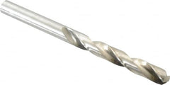 Interstate - 3/4", 135° Point, Parabolic Flute, High Speed Steel Taper Length Drill Bit - Bright Finish, 5-7/8" Flute Length, 9-3/4" OAL - Americas Industrial Supply