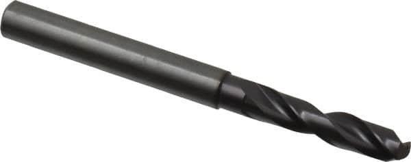 Guhring - 0.2087" 140° Spiral Flute Solid Carbide Screw Machine Drill Bit - FIREX Finish, Right Hand Cut, 28mm Flute Length, 66mm OAL, SU Point, Straight Shank - Americas Industrial Supply