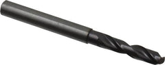 Guhring - 0.2087" 140° Spiral Flute Solid Carbide Screw Machine Drill Bit - FIREX Finish, Right Hand Cut, 28mm Flute Length, 66mm OAL, SU Point, Straight Shank - Americas Industrial Supply
