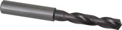 Guhring - 0.3189" 140° Spiral Flute Solid Carbide Screw Machine Drill Bit - FIREX Finish, Right Hand Cut, 47mm Flute Length, 89mm OAL, SU Point, Straight Shank - Americas Industrial Supply