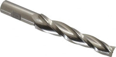 Made in USA - 2° Taper Angle per Side, 5/8" Small End Diam, 4-1/4" LOC, High Speed Steel 3 Flute Tapered Square End Mill - 6-1/2" OAL, 3/4" Shank Diam, Spiral Flute - Americas Industrial Supply