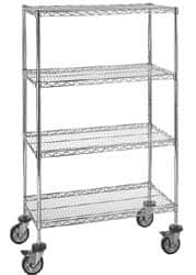 Quantum Storage - 48" Wide, 1" High, Open Shelving Wire Shelving Shelf - Americas Industrial Supply