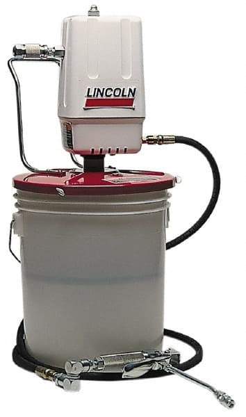Lincoln - Grease Lubrication Aluminum Air-Operated Pump - For 25 to 50 Lb (Drum) & 35 to 50 Lb (Pail) Container - Americas Industrial Supply