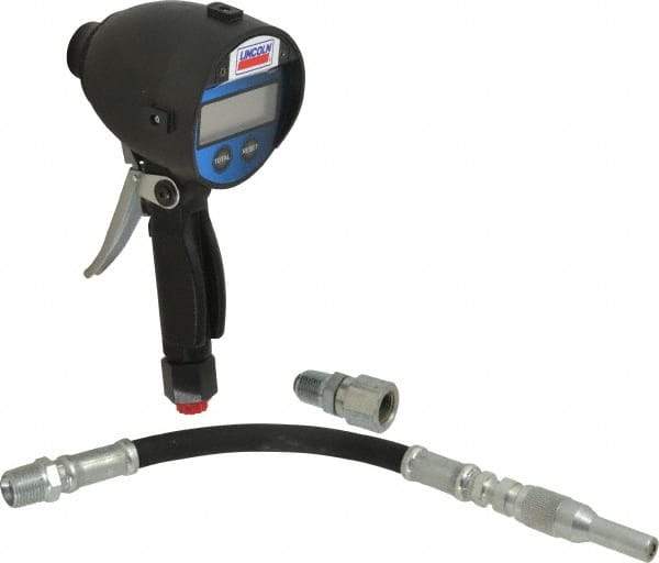 Lincoln - 1/2 Inlet Thread, 1/2 Outlet Thread, Electronic Lubricant Meter - FNPT Outlet Thread, FNPT Inlet Thread, Measures in Gallons, Liters - Americas Industrial Supply
