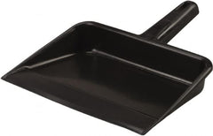 Vikan - 12" Wide Handheld Dustpan - Plastic Body, 5-5/8" Handle, Black - Americas Industrial Supply