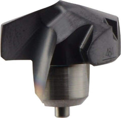 Kennametal - Series KenTIP, 12.3mm Diam Grade KCP15 140° Replaceable Drill Tip - Carbide, AlTiN Finish, N Seat Size - Americas Industrial Supply
