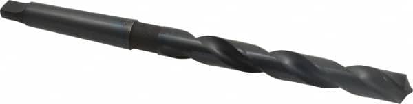 Chicago-Latrobe - 43/64", 2MT 118° Point High Speed Steel Taper Shank Drill Bit - Oxide Finish, 5-3/8" Flute Length, 9-1/4" OAL, Spiral Flute, Series 110 - Americas Industrial Supply