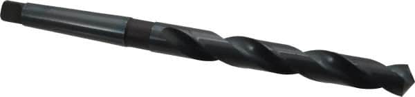 Chicago-Latrobe - 23/32", 2MT 118° Point High Speed Steel Taper Shank Drill Bit - Oxide Finish, 5-5/8" Flute Length, 9-1/2" OAL, Spiral Flute, Series 110 - Americas Industrial Supply