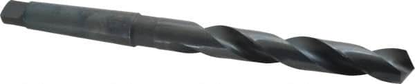 Chicago-Latrobe - 7/8", 3MT 118° Point High Speed Steel Taper Shank Drill Bit - Oxide Finish, 6-1/8" Flute Length, 10-3/4" OAL, Spiral Flute, Series 110 - Americas Industrial Supply