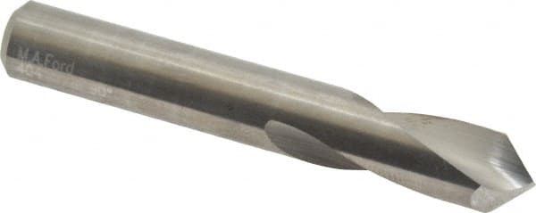 M.A. Ford - 3/8" Body Diam, 90°, 2-1/2" OAL, Solid Carbide Spotting Drill - Americas Industrial Supply