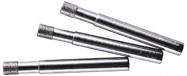 Made in USA - 5/32" Head Thickness CBN Grinding Pin - 1/8" Shank Diam x 1-1/4" Shank Length - Americas Industrial Supply