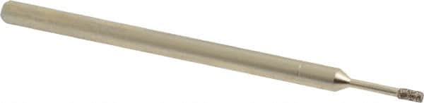 Made in USA - 1/8" Head Thickness CBN Grinding Pin - 1/8" Shank Diam x 1-7/8" Shank Length, Coarse Grade - Americas Industrial Supply