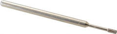 Made in USA - 5/32" Head Thickness CBN Grinding Pin - 1/8" Shank Diam x 1-3/4" Shank Length, Coarse Grade - Americas Industrial Supply