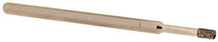 Made in USA - 5/32" Head Thickness CBN Grinding Pin - 1/8" Shank Diam x 1-3/4" Shank Length, Coarse Grade - Americas Industrial Supply