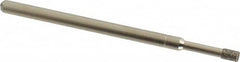 Made in USA - 5/32" Head Thickness CBN Grinding Pin - 1/8" Shank Diam x 1-3/4" Shank Length, Coarse Grade - Americas Industrial Supply