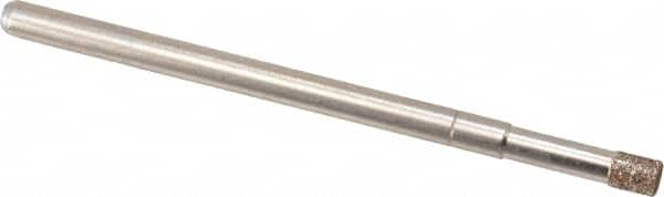 Made in USA - 1/8" Head Diam x 5/32" Head Thickness CBN Grinding Pin - 1/8" Shank Diam x 1-3/4" Shank Length, Coarse Grade - Americas Industrial Supply