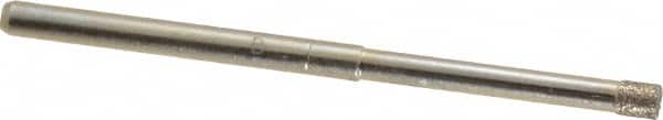 Made in USA - 1/8" Head Diam x 5/32" Head Thickness CBN Grinding Pin - 1/8" Shank Diam x 1-1/4" Shank Length, Coarse Grade - Americas Industrial Supply