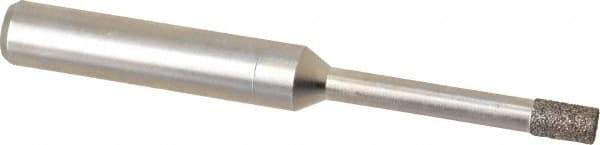 Made in USA - 0.141" Head Diam x 1/4" Head Thickness CBN Grinding Pin - 1/4" Shank Diam x 1-1/4" Shank Length, Coarse Grade - Americas Industrial Supply