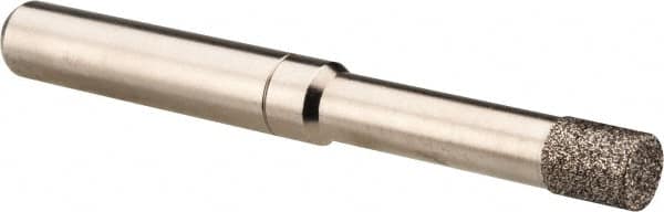 Made in USA - 0.218" Head Diam x 1/4" Head Thickness CBN Grinding Pin - 1/4" Shank Diam x 1-1/4" Shank Length, Coarse Grade - Americas Industrial Supply